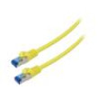 Patch cord S/FTP 6a lanko CCA LSZH žlutá 15m 26AWG Žíly: : 8