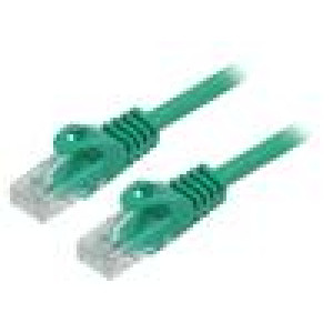Patch cord U/UTP 6 lanko CCA PVC zelená 3m 26AWG Žíly: : 8