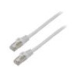 Patch cord F/UTP 6 lanko CCA PVC šedá 1,5m 26AWG Žíly: : 8
