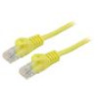 Patch cord U/UTP 5e lanko CCA PVC žlutá 1m 26AWG Žíly: : 8