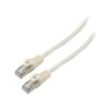 Patch cord F/UTP 6 lanko CCA PVC bílá 1m 26AWG Žíly: : 8 10ks.