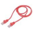 Patch cord U/UTP 5e lanko CCA PVC červená 1m 26AWG Žíly: : 8