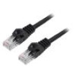 Patch cord U/UTP 6 lanko Cu LSZH černá 0,5m 26AWG Žíly: : 8