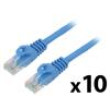 Patch cord U/UTP 6 lanko CCA PVC modrá 1,5m 26AWG Žíly: : 8