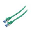 Patch cord S/FTP 6a lanko CCA LSZH zelená 2m 26AWG Žíly: : 8