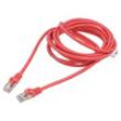 Patch cord F/UTP 6 lanko CCA PVC červená 3m 26AWG Žíly: : 8