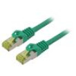 Patch cord S/FTP 6a lanko Cu LSZH zelená 2m 27AWG Žíly: : 8