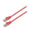 Patch cord F/UTP 6 lanko CCA PVC červená 1,5m 26AWG Žíly: : 8