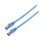 Patch cord S/FTP 6a lanko CCA LSZH modrá 3m 26AWG Žíly: : 8