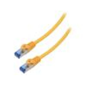Patch cord S/FTP 6a lanko CCA LSZH oranžová 15m 26AWG