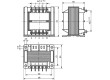 Transformátor síťový 40VA 230VAC 15V 15V 1,35A 1,35A IP00