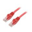 Patch cord U/UTP 6 lanko CCA PVC červená 2m 26AWG Žíly: : 8