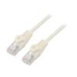 Patch cord U/UTP 5e lanko CCA PVC bílá 1,5m 26AWG Žíly: : 8
