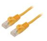 Patch cord U/UTP 5e lanko CCA PVC oranžová 1m 26AWG Žíly: : 8
