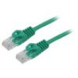 Patch cord U/UTP 5e lanko CCA PVC zelená 1m 26AWG Žíly: : 8