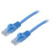 Patch cord U/UTP 6 lanko CCA PVC modrá 15m 26AWG Žíly: : 8