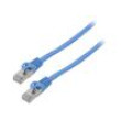 Patch cord F/UTP 6 lanko CCA PVC modrá 2m 26AWG Žíly: : 8