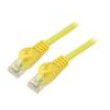 Patch cord U/UTP 6 lanko CCA PVC žlutá 1,5m 26AWG Žíly: : 8