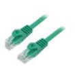 Patch cord U/UTP 6 lanko CCA PVC zelená 0,5m 26AWG Žíly: : 8