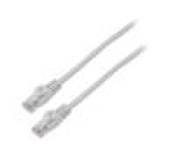 Patch cord U/UTP 6 lanko CCA PVC šedá 20m 26AWG Žíly: : 8 1ks.