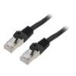 Patch cord F/UTP 6 lanko CCA PVC černá 2m 26AWG Žíly: : 8
