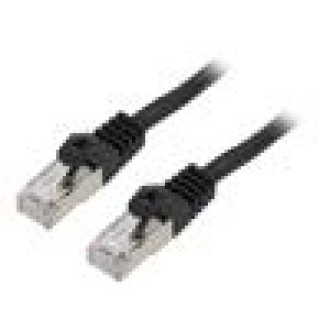 Patch cord F/UTP 6 lanko CCA PVC černá 2m 26AWG Žíly: : 8