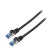 Patch cord S/FTP 6a lanko CCA LSZH černá 5m 26AWG Žíly: : 8