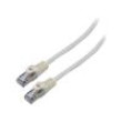 Patch cord F/UTP 6 lanko CCA PVC bílá 0,5m 26AWG Žíly: : 8