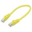 Patch cord U/UTP 6 lanko CCA PVC žlutá 0,25m 26AWG Žíly: : 8