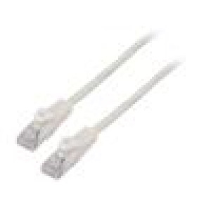 Patch cord U/UTP 5e lanko CCA PVC bílá 30m 26AWG Žíly: : 8