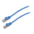 Patch cord F/UTP 6 lanko CCA PVC modrá 1,5m 26AWG Žíly: : 8