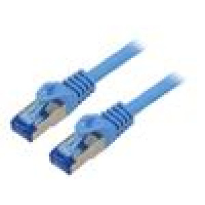 Patch cord S/FTP 6a lanko CCA LSZH modrá 2m 26AWG Žíly: : 8