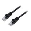 Patch cord U/UTP 6 lanko CCA PVC černá 2m 26AWG Žíly: : 8 1ks.