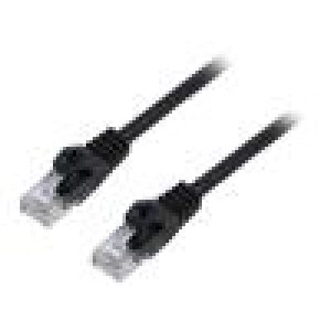 Patch cord U/UTP 6 lanko CCA PVC černá 2m 26AWG Žíly: : 8 1ks.