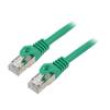 Patch cord F/UTP 6 lanko CCA PVC zelená 1m 26AWG Žíly: : 8