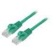 Patch cord U/UTP 5e lanko CCA PVC zelená 1,5m 26AWG Žíly: : 8