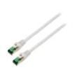 Patch cord S/FTP 7 lanko Cu LSZH šedá 1m 26AWG Žíly: : 8