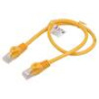 Patch cord U/UTP 6 lanko CCA PVC oranžová 0,5m 26AWG Žíly: : 8