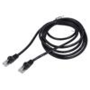 Patch cord U/UTP 6 lanko CCA PVC černá 7,5m 26AWG Žíly: : 8