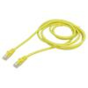 Patch cord U/UTP 6 lanko CCA PVC žlutá 2m 26AWG Žíly: : 8