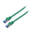 Patch cord S/FTP 6a lanko CCA LSZH zelená 1,5m 26AWG Žíly: : 8