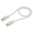 Patch cord U/UTP 6 lanko CCA PVC bílá 0,5m 26AWG Žíly: : 8