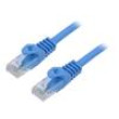 Patch cord U/UTP 5e lanko CCA PVC modrá 0,5m 26AWG Žíly: : 8