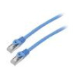 Patch cord F/UTP 6 lanko CCA PVC modrá 2m 26AWG Žíly: : 8 1ks.