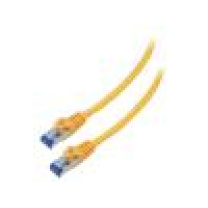 Patch cord S/FTP 6a lanko CCA LSZH oranžová 5m 26AWG Žíly: : 8