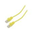 Patch cord U/UTP 5e lanko CCA PVC žlutá 15m 26AWG Žíly: : 8