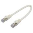 Patch cord F/UTP 6 lanko CCA PVC bílá 0,25m 26AWG Žíly: : 8