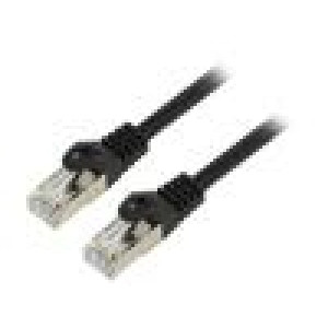 Patch cord F/UTP 6 lanko CCA PVC černá 20m 26AWG Žíly: : 8