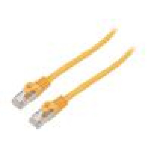 Patch cord S/FTP 6a lanko CCA LSZH oranžová 3m 26AWG Žíly: : 8