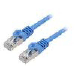 Patch cord F/UTP 6 lanko CCA PVC modrá 20m 26AWG Žíly: : 8